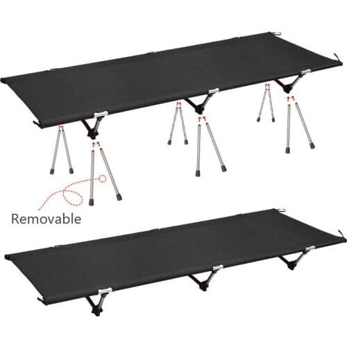 High and low folding camping bed outdoor Ultralight Portable Folding sleeping bed Backpacking Travel aluminum alloy Sleeping Cot