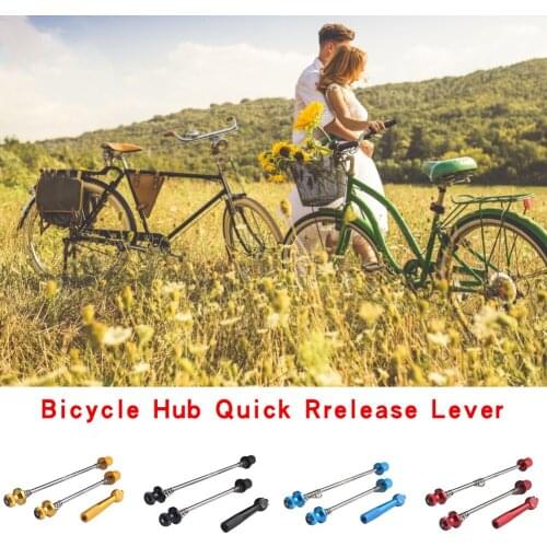 Ultralight Anti Theft Skewers Road MTB Bike Aluminum Alloy Wheels Locking Security Bicycle Post Quick Release Tool Remove tool