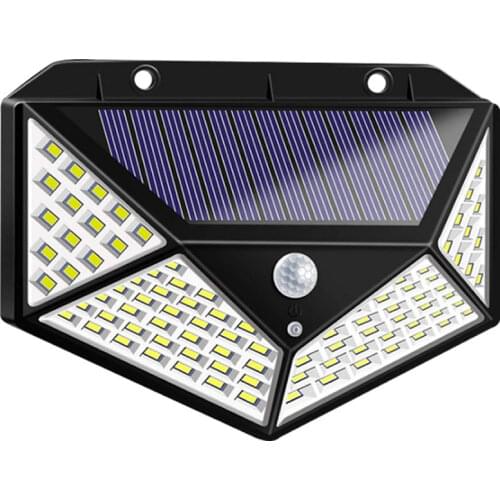 100 LED Solar Light Outdoor Solar Lamp Powered Sunlight Waterproof PIR Motion Sensor Light for Garden Decoration