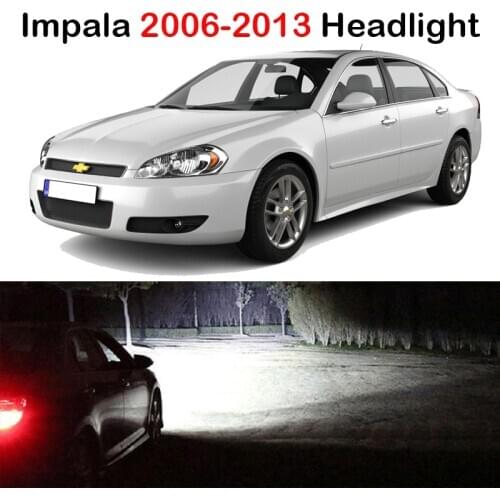 Xlights Car Bulb For Chevrolet Chevy Impala 2006 2007 2008 2009 2010 2011 2012 2013 LED Headlights Bulb Low High Beam Light Lamp