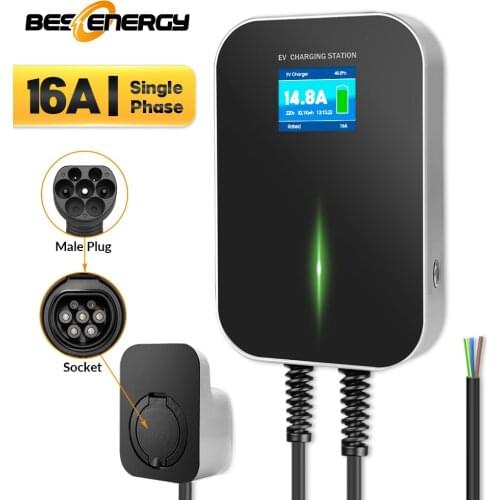 16A Single Phase EV Charger Electric Vehicle Charging Station Wallbox with Type 2 Socket IEC 62196-2 for Mercedes-Benz MINI