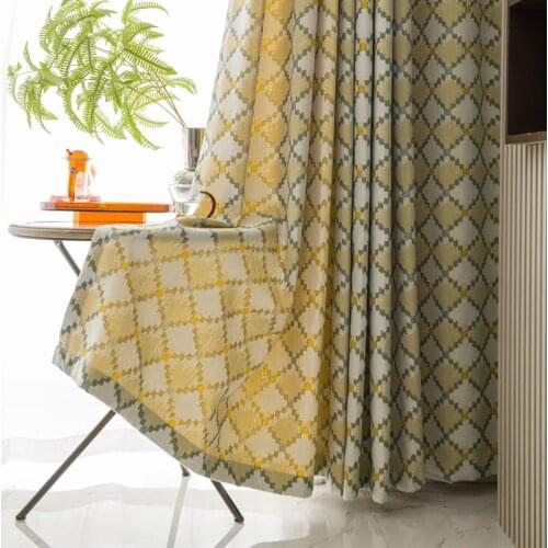 Luxury Elegant Blackout Curtains for Living Room Bedroom Kitchen Drape Darkening Window Treatments American Home Decor curtain