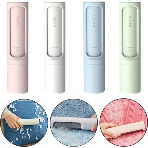 2-1 Reusable Pet Hair Remover Brush Lint Roller Portable Effective Self Cleaning Tool for Cat Dog Fur Hair Dust Removal Brush