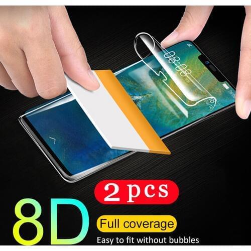 2Pcs soft full cover for huawei P20 hydrogel film for huawei P30 pro P10 lite protective film phone screen protector Not Glass