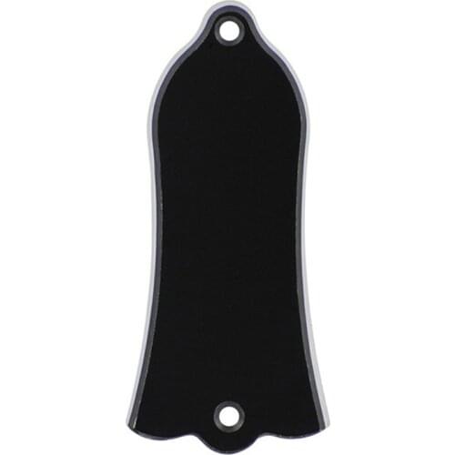 2-Ply Plain Black Bell Head Shaped Truss Rod Cover For Les Paul Electric Guitar Bass Parts Accessories Protection Tool Part