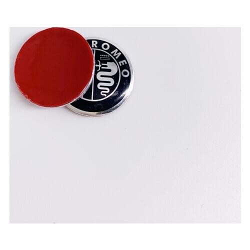 20pcs 14mm alfa romeo Color Aluminum Metal Stickers Car Key Logo Emblem Badge Decals 3D Car Styling Auto Accessories