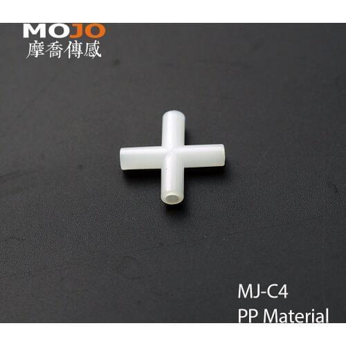 2020 Free shipping!(100pcs/Lots) MJ-C4 PP material multiple pass pipe connectors 4mm four way Plastic hose joint pipe fitting