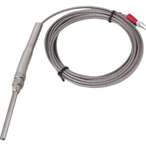 3 Meter Cable Stainless Steel Probe K type Sensors High Temperature Thermocople