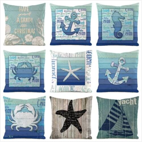 45cm*45cmMighty starfish imitated silk fabric throw pillow covers couch cushion cover home decorative pillows
