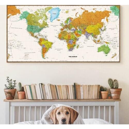 Abstract world map Large 5D DIY Diamond Painting Full Square Round Drill Embroidery Mosaic Needlework Home Decoration AA2538