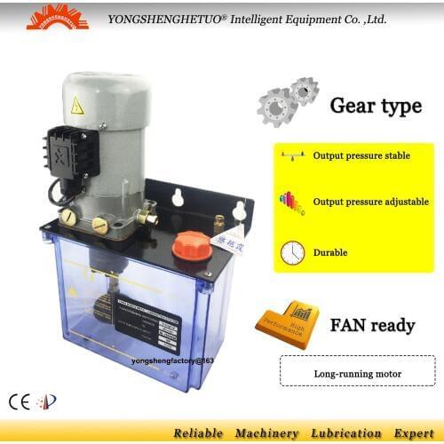 CE long running electric lubrication pump oil grease lubricator oiler 3L 380V gear CW5202-300T for centralized system CNC