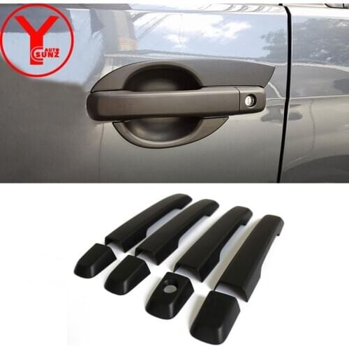 Black door handle cover protector For isuzu mux mu-x 2013-2019 2014 2015 2016 2017 for isuzu dmax 2012-2018 accessories YCSUNZ