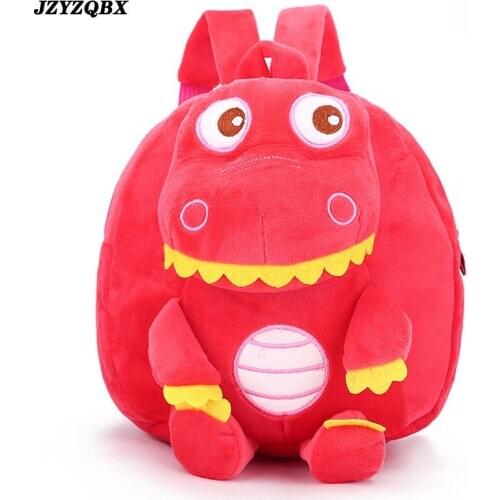 JZYZQBZX Children Backpack 2020 New Cartoon Animal Schoolbag Mens And Womens Plush Kindergarten School Bag Mochira School Bag