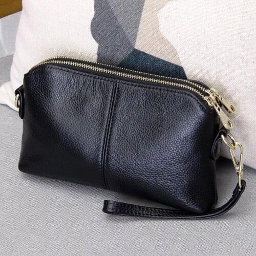 Genuine Leather High Quality Clutch bag Fashion Small Crossbody Bags For Women Luxury Handbag Ladies Shoulder Bag Clutch Purse