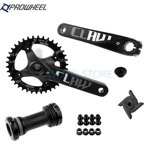 Prowheel 104 BCD mtb Bicycle Crankset 170/175mm 30/32/34/36/38/40/42/46/48/50/52T Round Narrow Sprocket Mountain bike Crank set