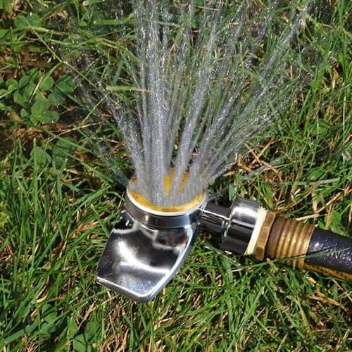 Metal Spot Sprinkler, 360 Degree Square Circle Pattern Sprinkler Hose Sprinklers Coverage Area Up to 30FT
