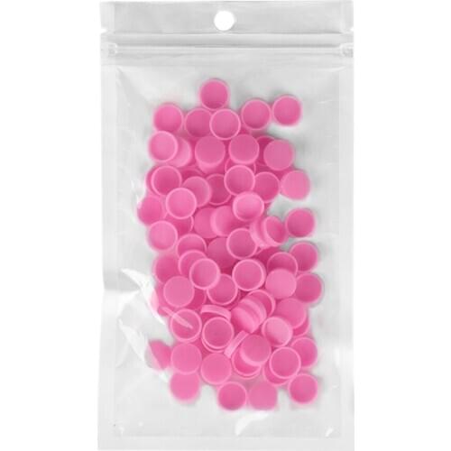 Lots 100 Eyelash Grafting Adhesive Glue Delay Pigment Cups 1cm