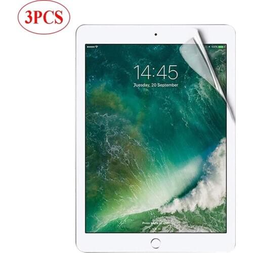 3 PCS PET Soft Protective Film for Ipad Air 3 10.5 PRO 11 2020 9.7 2017 2018 10.2 7 Gen Screen Protector for Ipad mini 1 2 3 4 5