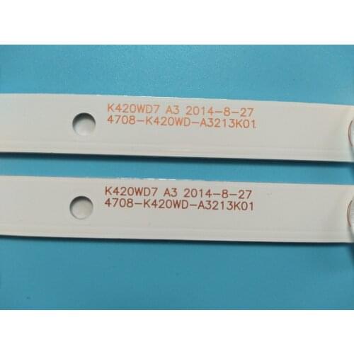 New Kit 8 PCS 5LED 415mm LED Backlight strip for 43PFT4001 43PFF5459 42PUF6052 K420WD7 4708-K420WD-A3213K01 K420WDB TH-43C500C