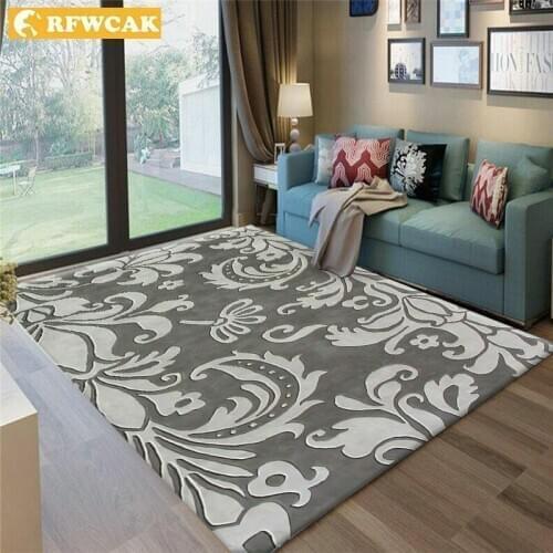 New Living Room Bedroom Carpet Crawling Mat Modern Fashion Simple Floral Sofa Cushion Safe Home Non-slip Decorative Products