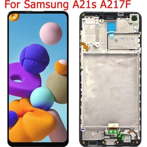New Original LCD For Samsung Galaxy A21s A217F A217F/DS LCD Screen Display With Frame 6.5" SM-A217M SM-A217M/DS Display Screen