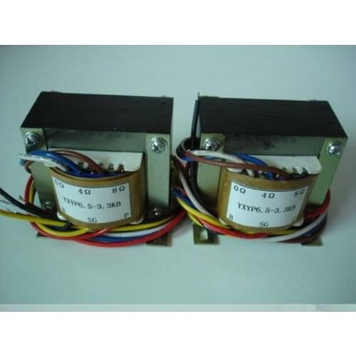 6.5W single-ended output transformer, primary impedance 3.3KΩ, primary inductance: 15H, leakage inductance: 10mH