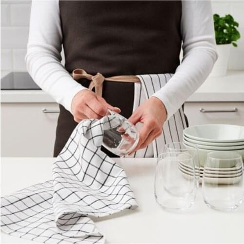 Towels for Cooking and Drying Dishes and 2 Terry Towels, for House Cleaning and Tackling Messes and Spills Glasses