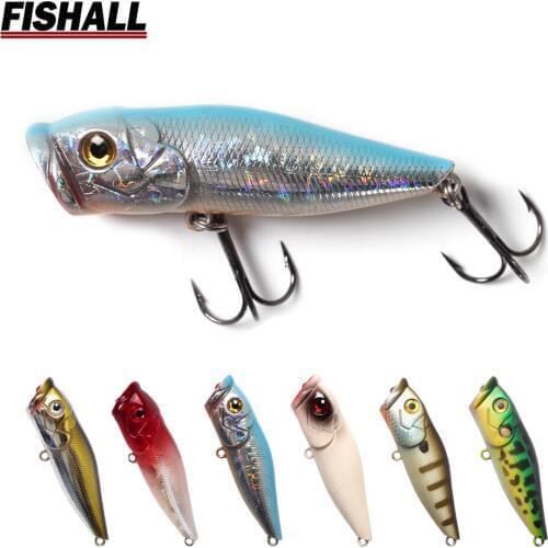 Topwater Popper Lure Wobbler 65mm 8g Big Mouth Walking Fishing Bait