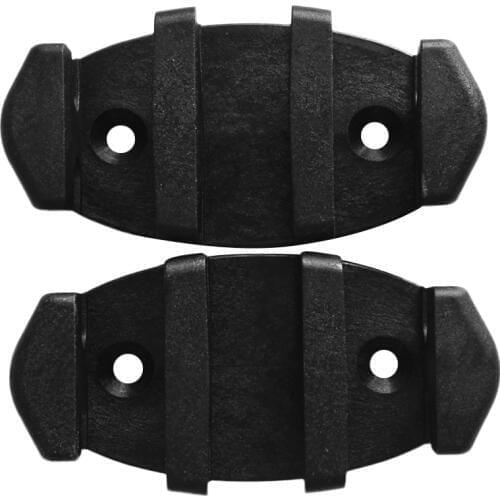 Durable 2 Pieces Marine Kayak Canoe Boat Zigzag Anchor Cleat Secure Bow Safety Line for Fishing Inflatable Boat Dinghy Acc Black