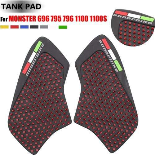 For DUCATI MONSTER 696 795 796 1100 1100S Motorcycle Tank Traction Pad Side Gas Knee Grip Protector Anti Slip Sticker