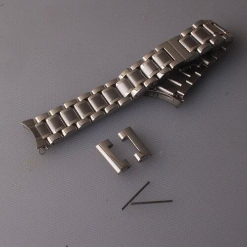 Watchbands 12mm 13mm 14mm 15mm 16mm 17mm 18mm 19mm 20mm 21mm 22mm 23mm 24mm Stainless Steel metal Watch Strap Bands Curved Flat