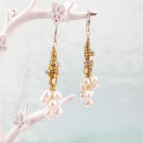 Han Edition In 2021 Luxurious Temperament Natural Pearl Earrings, Restore Ancient Ways Punk Women Jewelry Gifts