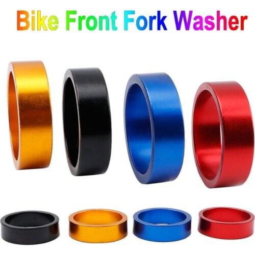 10mm Mountain Bike Front Fork Washer Aluminum Alloy Washer for Road Bike Cycling Bicycle Front Fork Washer Riding Accessories