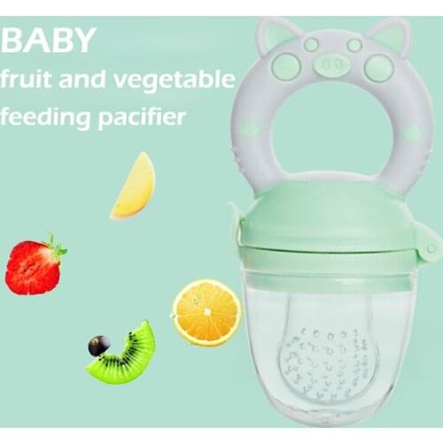 Baby Feeding Pacifier Silicone Food Supplement Soothing Pacifier Nipples For Newborns Fruit And Vegetable For Kids