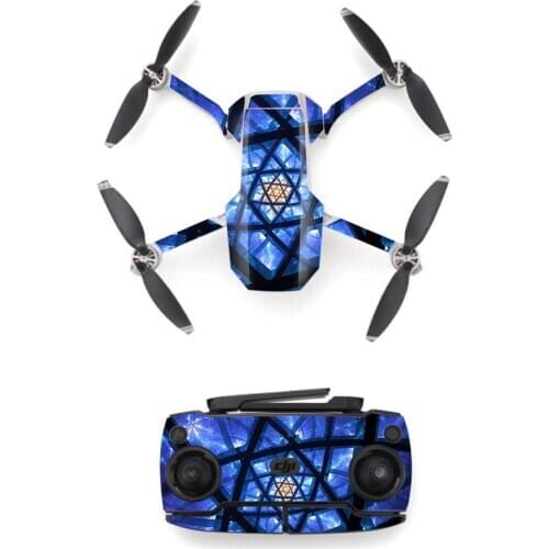 Blue Style Waterproof skin Sticker for DJI Mavic Mini Drone And Remote Controller Decal Vinyl Skins Cover 7 Styles Available