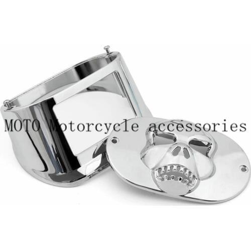 Motorcycle Skull Brake Tail Light Cover For Harley Sporters, Road King, Dyna Glide,Electra Glide, Night Train, Fat Boy, Low Ride