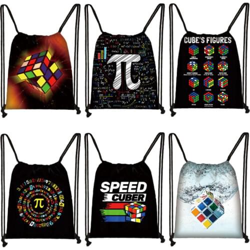Afro Girls Print Drawstring Bag Women Travel Bag Teenager Brown Girl Backpack Fashion Storage Bags Ladies Shopping Bags