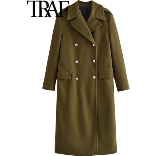 Женские элегантные пальто TRAF China At AliExpress