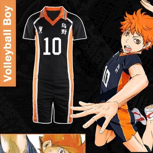 Haikyuu Cosplay Costume Karasuno High School Volleyball Club Hinata Shyouyou Sportswear Jerseys Uniform Anime