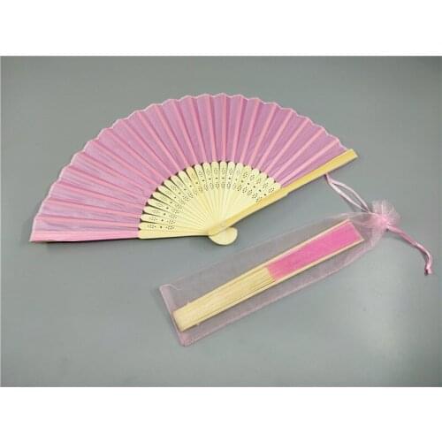20 pcs Bamboo Fan Chinese Style Solid Color Folding Fans Home Decoration Ornaments Art Craft Gift Wedding Party Dance Prop