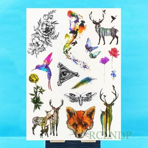 Waterproof Temporary Tattoo Sticker on body tatto stickers flash tatoo fake tattoos for women girl