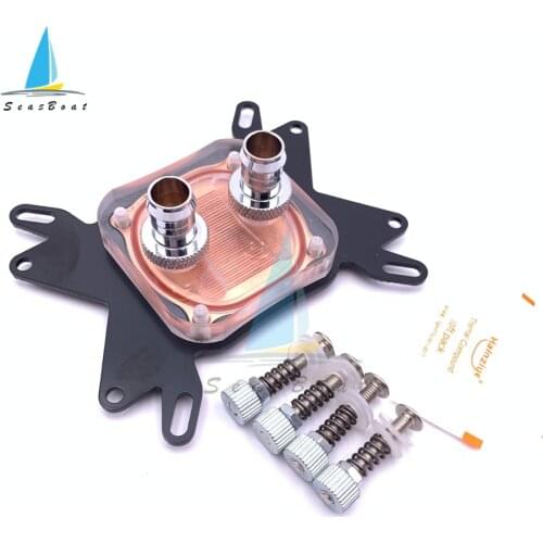 CPU Water Cooler Radiator Water Block Cooling Double Channel Copper Column Video Graphics Card 0.5mm for INTEL AMD PC