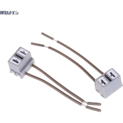 2pcs socket Adapter Wiring Harness Sockets Car Auto Wire Connector Cable Plug For h7 HID LED Headlight Fog Lights Lamp Bulb