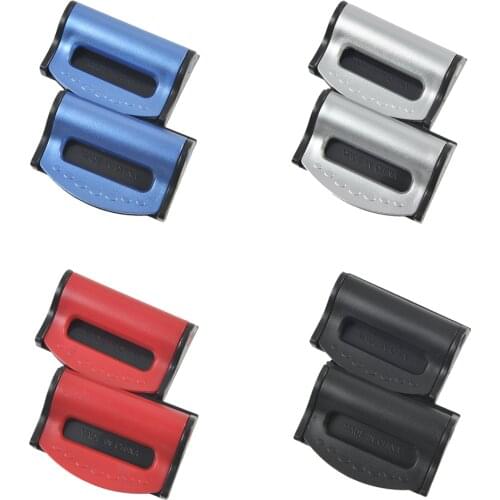 2pcs Universal Car Seat Belts Clips Safety Adjustable Auto Stopper Buckle Plastic Clip 4 Colors Interior Accessories Car-styling