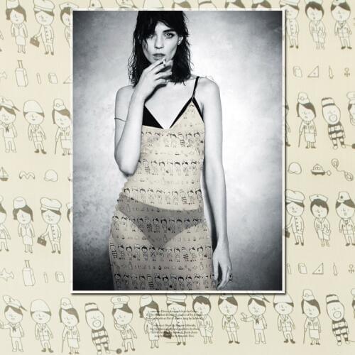 2016 cartoon style spring Georgette printed silk fabric,cartoon people pattern, breathable fabric,slight sheer craft by the yard