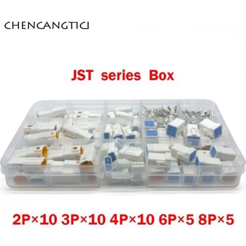 400 pcs 0.7mm JST JWPF type 2 3 4 6 8 pin way automotive waterproof male and female wire harness connector plug for Benz BMW