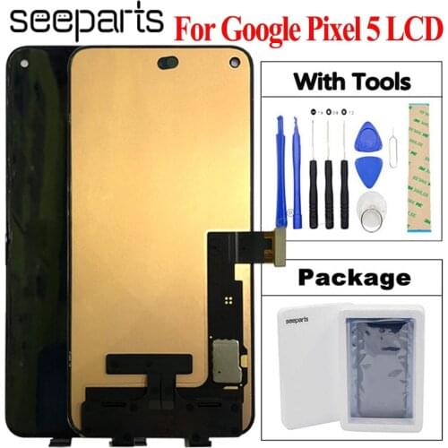 6.0" NEW LCD For Google Pixel 5 LCD Display Touch Screen Digitizer Assembly Replacement For Google Pixel 5 Diaplay 5 LCD