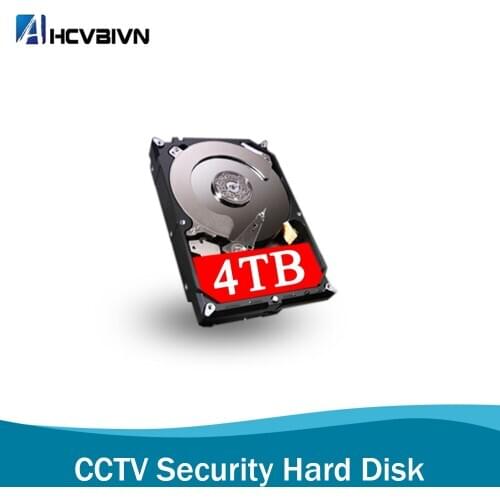 AHCVBIVN 3.5 inch SATAIII Hard Disk Drive 4TB HDD 64MB 7200rpm for CCTV System DVR NVR Camera Surveillance Kits