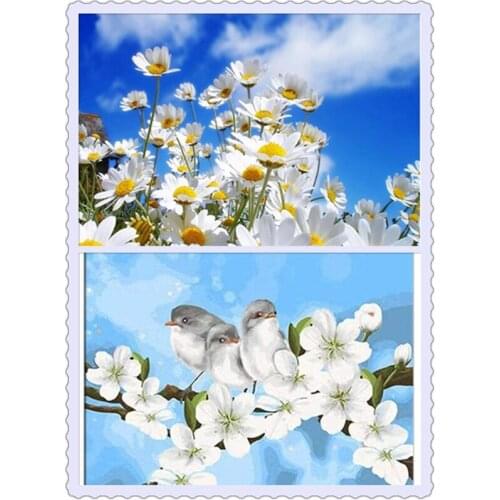 Diamond Painting Cross Stitch "Birds and flowers" 5D DIY Diamond Embroidery Full Square/round Rhinestone Of Picture