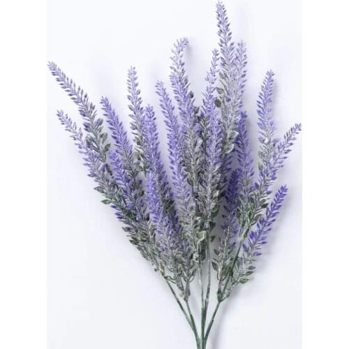 Lavender Bouquet Plants Artificial Flowers Outdoor Grass Garden Home Party Decor Plastic Fake Decorations